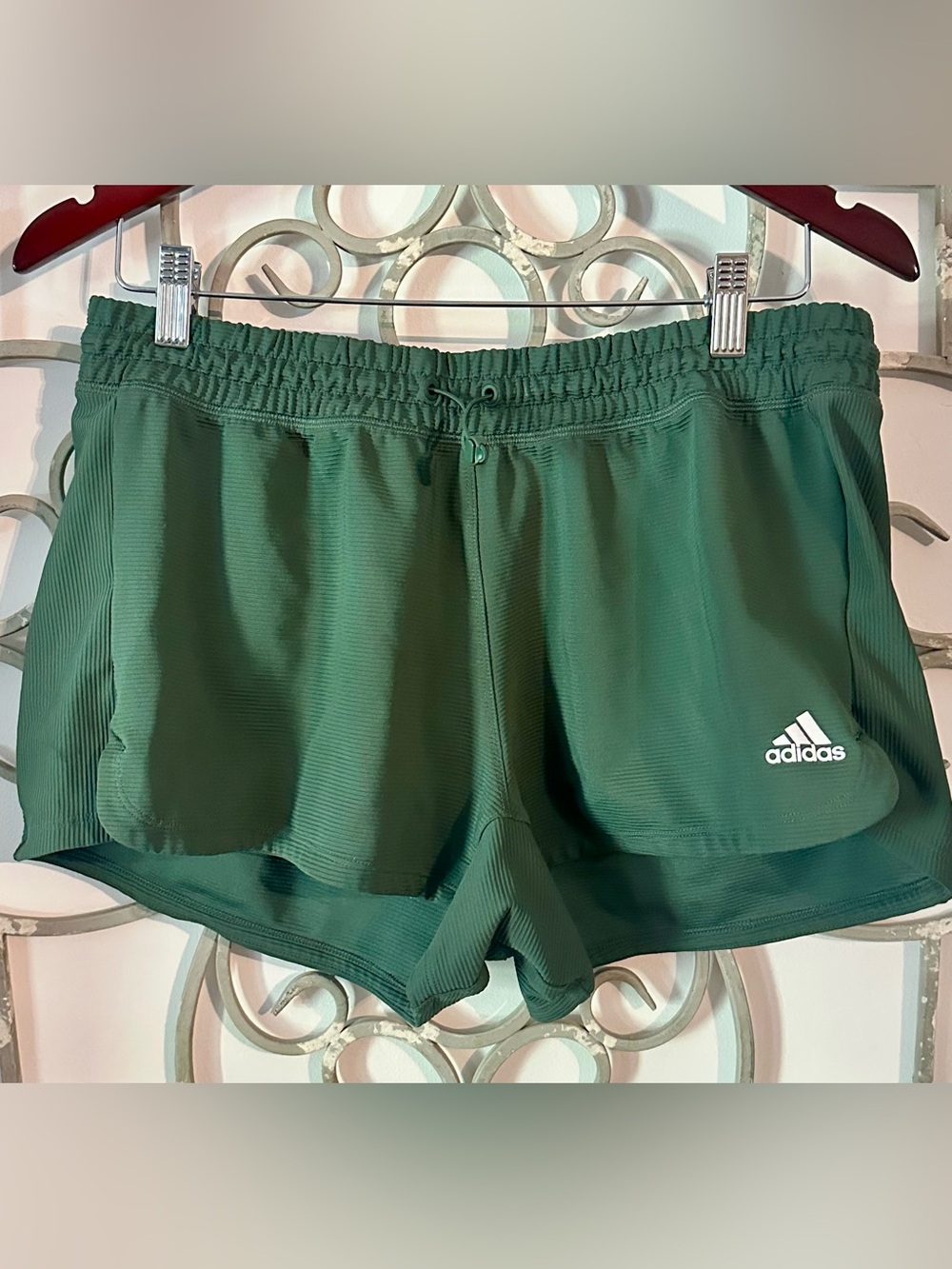 Adidas Aeroready Ribbed Training Shorts Size L